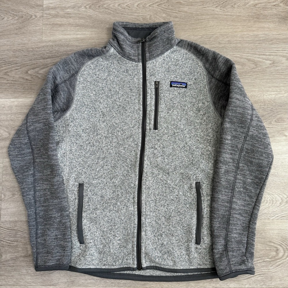 Patagonia Better Sweater Full Zip Fleece Jacket Mens M Grey Nickel Heather 25528